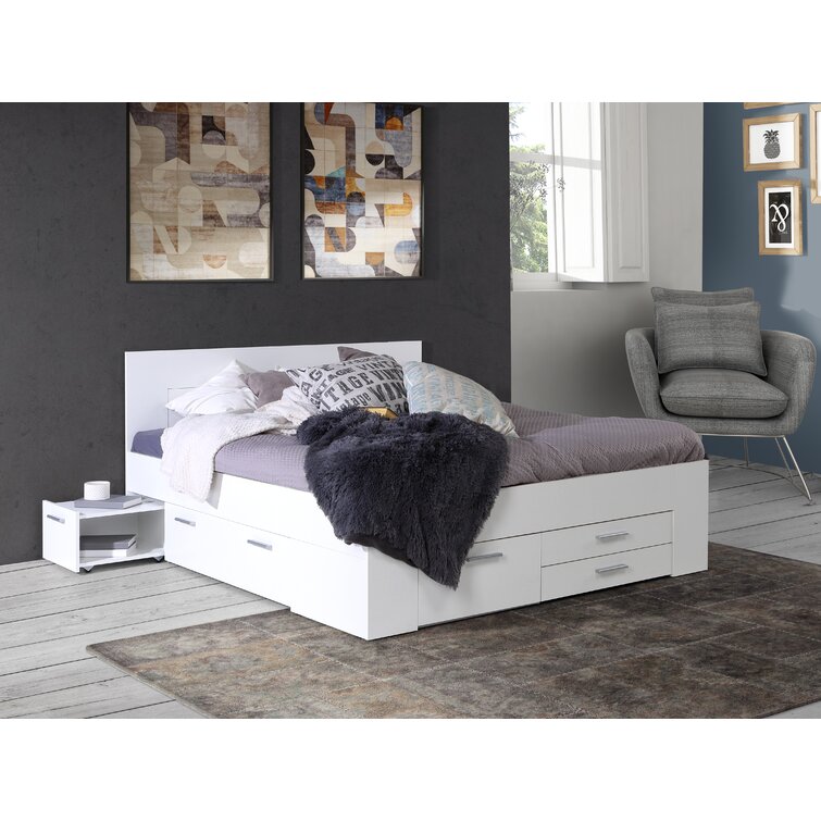 Wayfair white store king bed